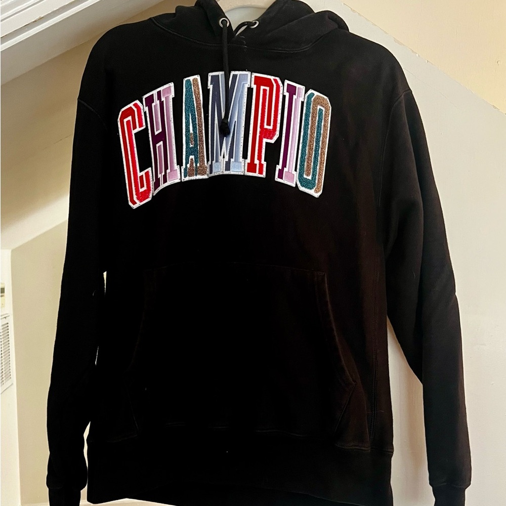 Champion Reverse Weave Patch Logo Hoodie M
